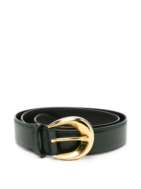 Ferragamo Pre-Owned 1980s crescent buckle belt Green SF180COS