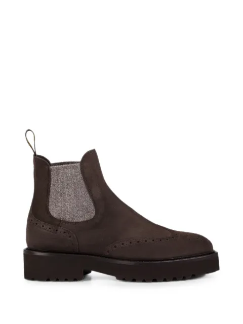 Doucal's Beatle suede Chealsea boots Brown DD8851PHILUF252TL03