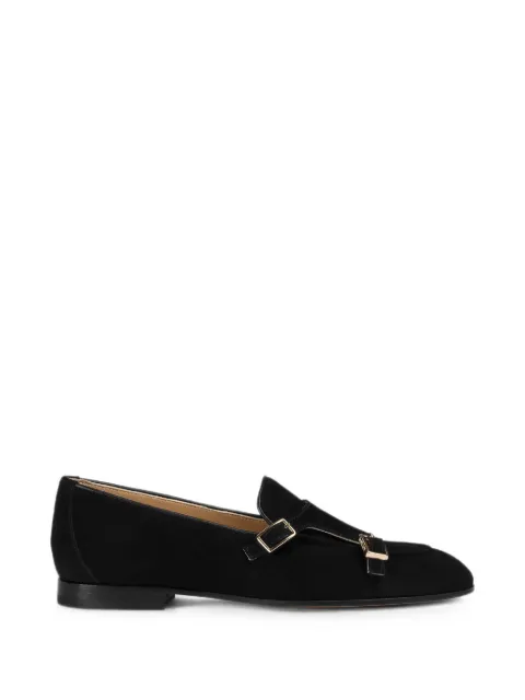 Doucal's double-buckle suede loafers Black DD8877MEGNUF252NN00