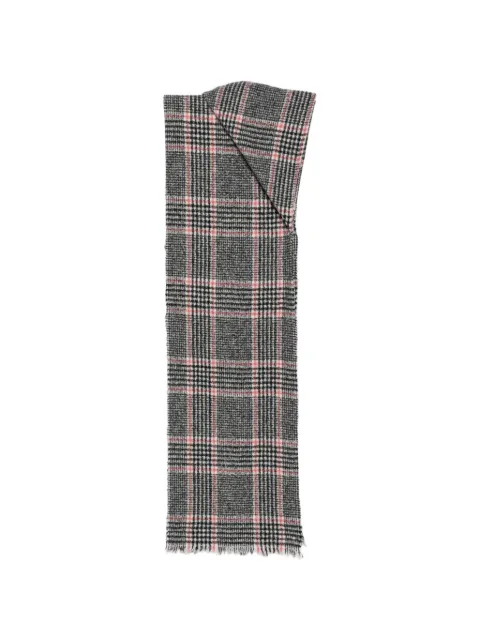 Destin Prince of Wales check scarf Grey MEGACAPPBW
