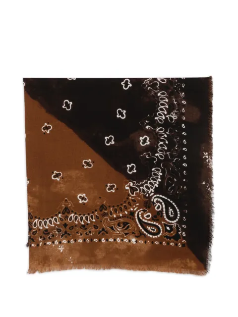 Destin paisley-print scarf Brown JILQDIAGO