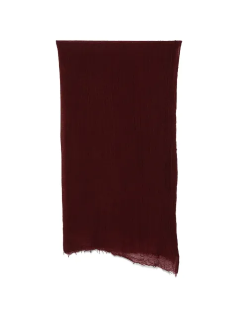 Destin frayed-detail scarf Red GIGLIOMEPO
