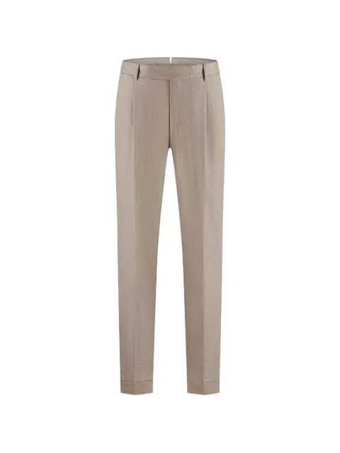 PT Torino pleated-detail turn-up trousers Neutrals RFZAZ40FWDTO030040