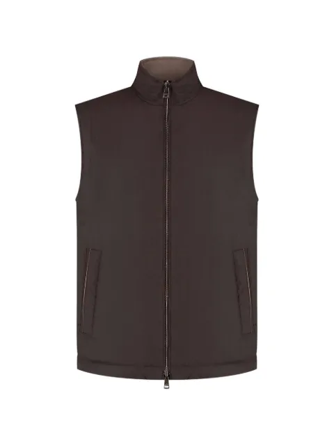 Paul & Shark zip-up gilet Brown 16312293306