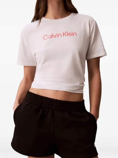 Calvin Klein logo-print short-sleeve T-shirt White LVGWS6K238100