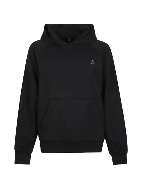 Moose Knuckles logo-patch hoodie Black M36MS638