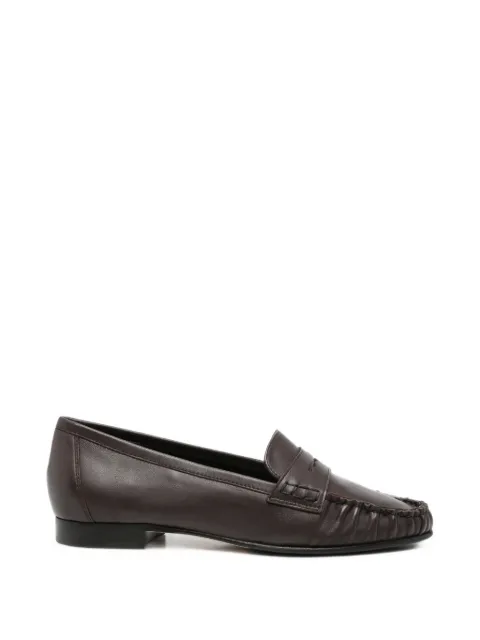 Aeyde leather penny loafers Brown A11FL0717001003226