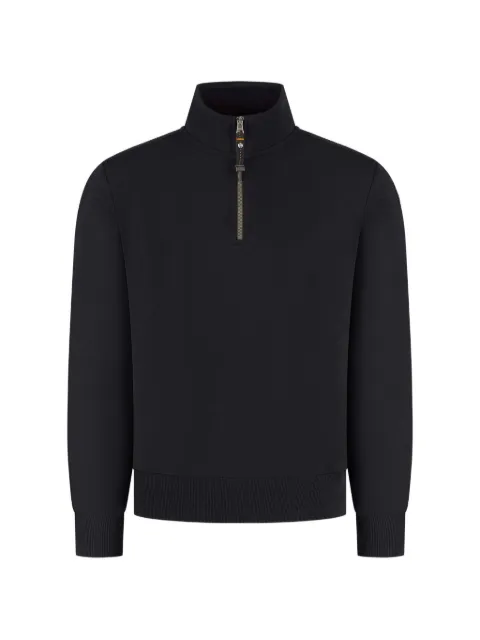 Parajumpers Broad Peak logo-patch zip-fastening sweater Black 26WMPMFLEY2