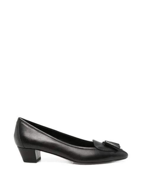 Aeyde Valentine tassel-detail leather pumps Black A11PU0748001001226