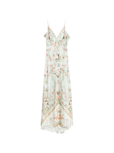 Camilla floral-print sleeveless maxi dress Green 00043030