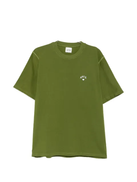 Arte Antwerp logo-embroidered T-shirt Green AW26116T