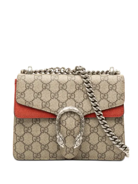 Gucci Pre-Owned 2016-2026 Small GG Supreme Dionysus crossbody bag Neutrals 4SVN28CJABX7F2JB