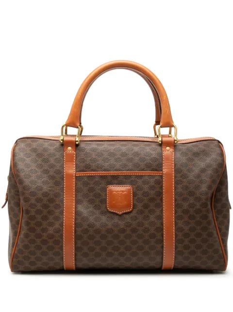 Celine Pre-Owned 2008 Macadam Coated Canvas boston bag Brown 56CTMDYC7RLMDY3R