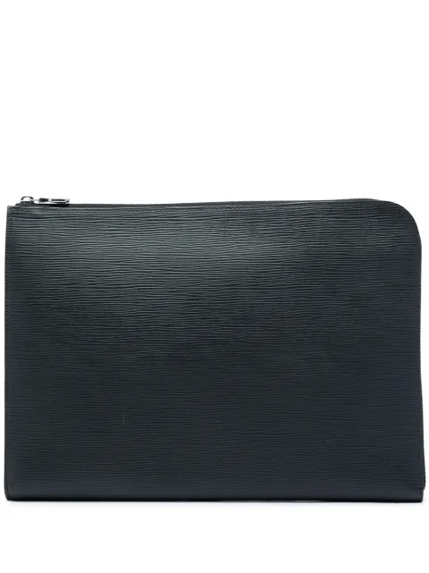Louis Vuitton Pre-Owned 2019 Epi Pochette Jour GM clutch bag Black NXAZB44RWFAPE9DR