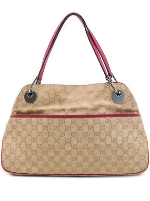 Gucci Pre-Owned 2000-2015 GG Canvas Eclipse shoulder bag Red NB0P6H6P98V7NE3E