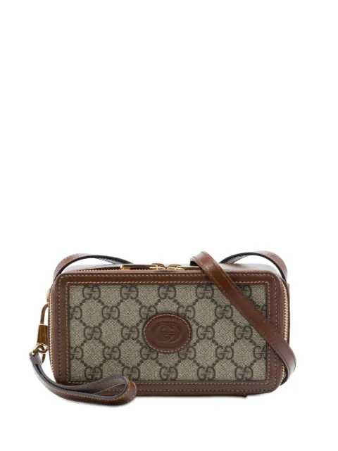 Gucci Pre-Owned 2016-2026 GG Supreme Interlocking G crossbody bag Neutrals HO41VNVOX6H8GR3L