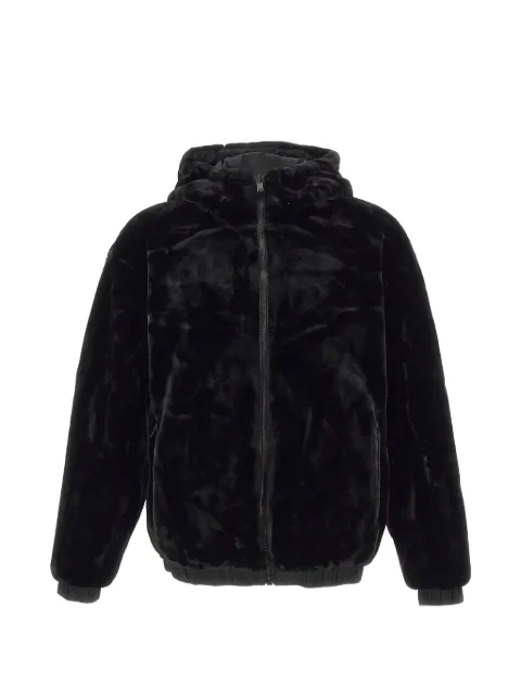 Moose Knuckles Borden Mono Bunny faux-fur jacket Black M35MS602H