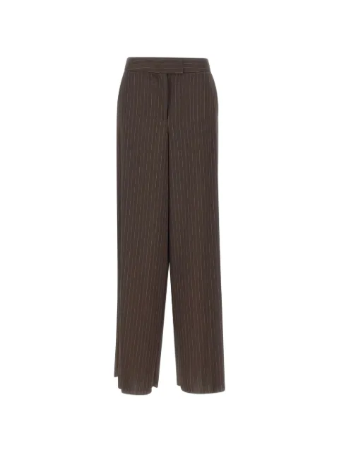 Marella pinstripe-pattern palazzo pants Brown 2623136111200