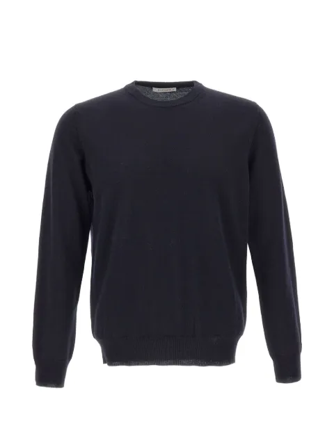 Kangra crew-neck ribbed-trim sweater Blue 402201