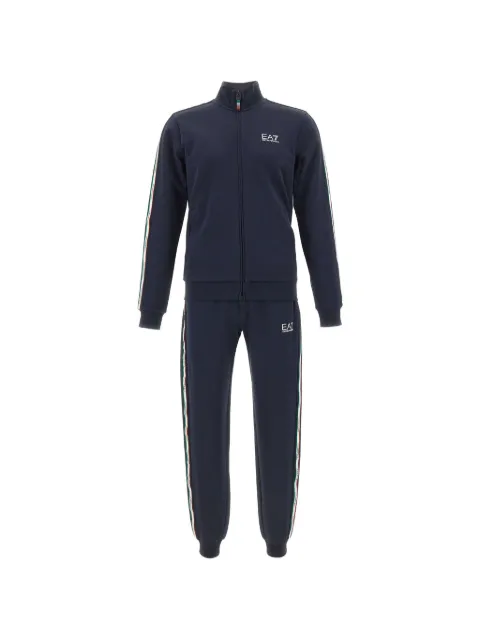 Ea7 Emporio Armani logo-tape tracksuit Blue 7M001867AF12660UB102