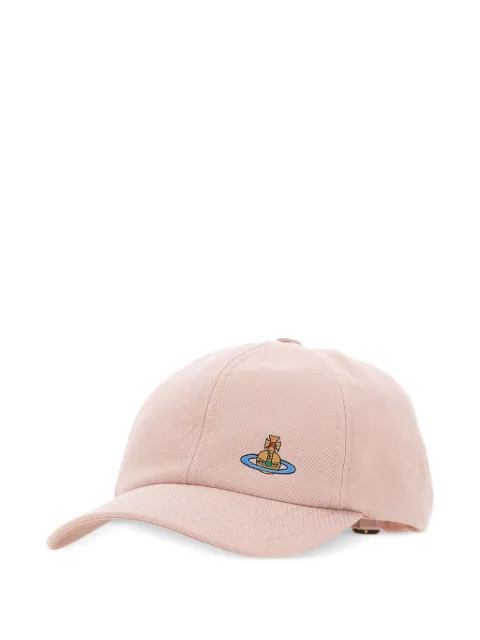 Vivienne Westwood Orb-embroidered baseball cap Pink 81020019K008OG403