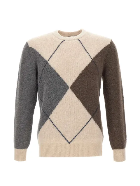 Kangra argyle-knit crew-neck sweater Multicolour 420501