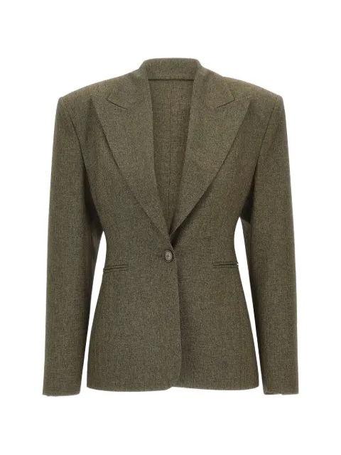 THE ANDAMANE Toni peak-lapel blazer Green T203017B
