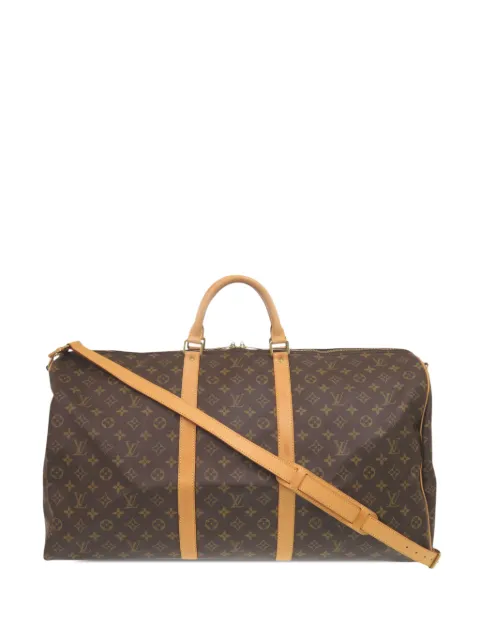 Louis Vuitton Pre-Owned 1997 Monogram Keepall Bandouliere 60 travel bag Brown E3SAB1P6C60WR2KN
