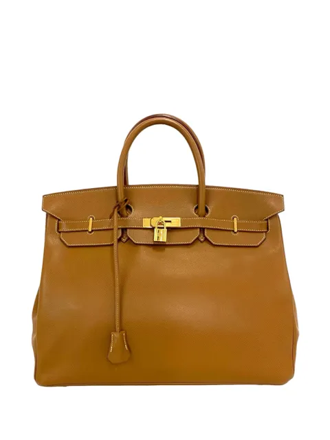 Hermès Pre-Owned 1998-2002 Courchevel Birkin Retourne 40 handbag Brown X32V3OXJILQPVWTC