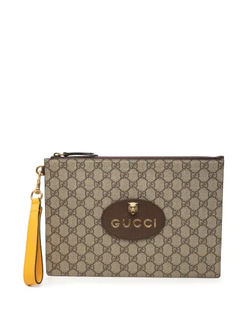 Gucci Pre-Owned 2000-2015 GG Supreme Neo Vintage clutch bag Neutrals 6DP9AV79VHCRSCUE