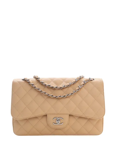 CHANEL Pre-Owned 2010-2011 Jumbo Classic Caviar Double Flap shoulder bag Neutrals NOK90D8NTZOEOH86
