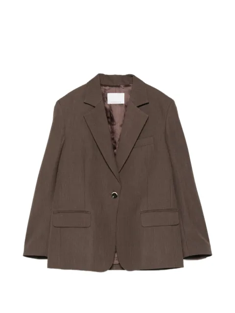 Nine In The Morning single-breasted notched-lapels blazer Brown 9FW26BEL30