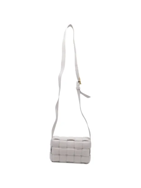 Bottega Veneta Pre-Owned Cassette Intreccio shoulder bag White RFCPUUSBA768078W