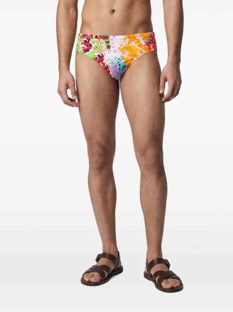 DSQUARED2 graphic-print swim briefs White CVM2623196