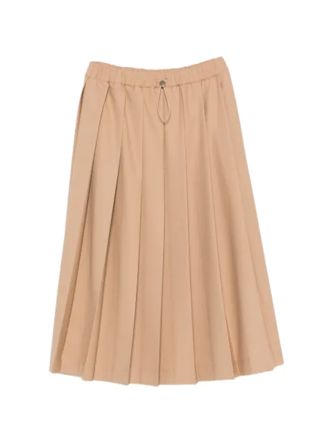 Fabiana Filippi pleated drawstring midi skirt Neutrals GND226F7780000D754
