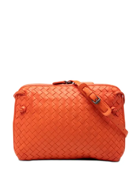 Bottega Veneta Pre-Owned 2012-2026 Nappa Intrecciato Nodini crossbody bag Orange FWQN7NM3NJZ34OYQ