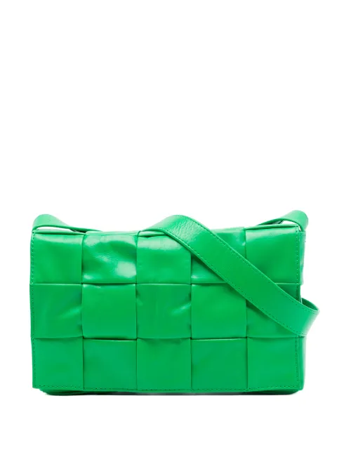 Bottega Veneta Pre-Owned 2012-2026 Nappa Intrecciato Cassette crossbody bag Green UWCQKRNZ2IN6VBRC