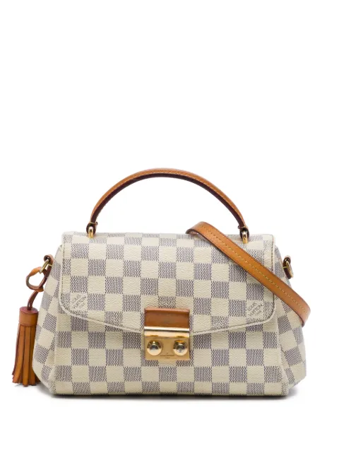 Louis Vuitton Pre-Owned 2017 Damier Azur Croisette satchel White HVNRDJXIJVOQRIBM