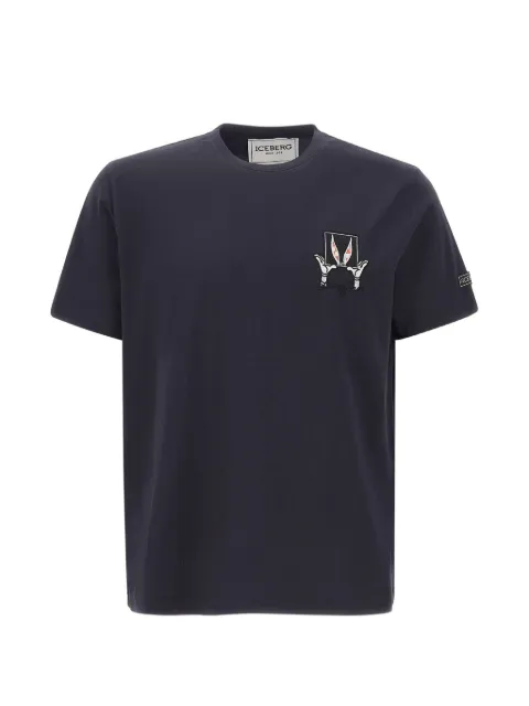 Iceberg embroidered Looney Tunes T-shirt Black F010627A