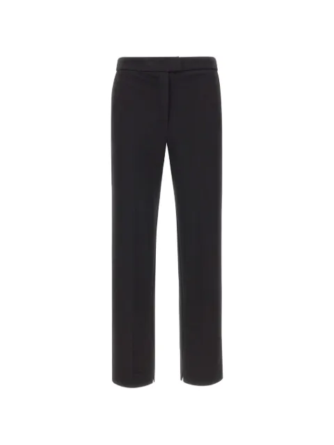 kaos straight-leg slit-hem trousers Black SIJCO025