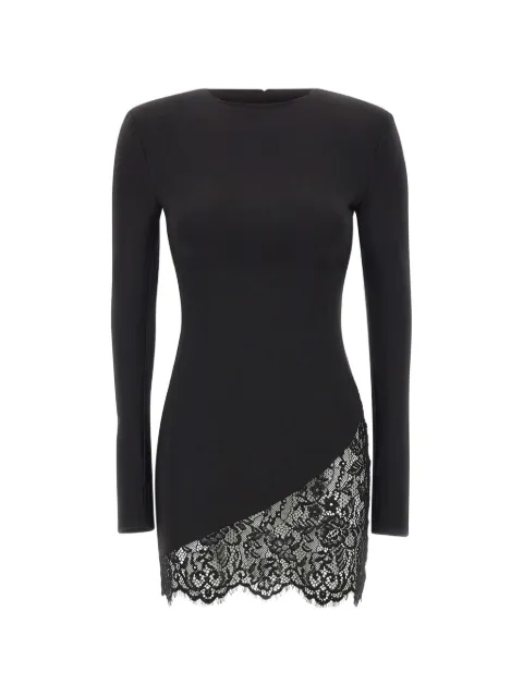 TWENTY FOURHAITCH lace-insert mini dress Black A0197NER