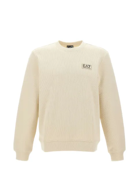 Ea7 Emporio Armani logo-patch ribbed-finish sweater Neutrals 7M002231AF21822U1079