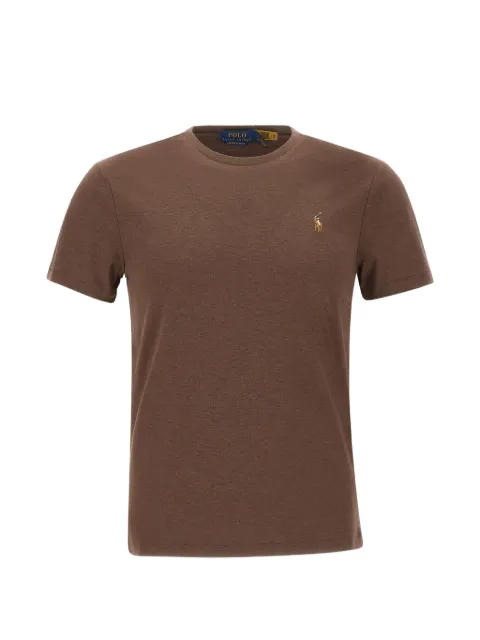 Polo Ralph Lauren Pony-embroidered T-shirt Brown 710740727042