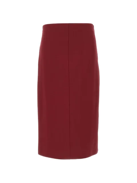 ELENA MIRÒ rear-slit midi skirt Red 1802Z100083N