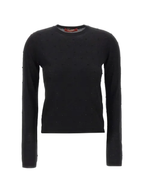 Max Mara rhinestone-embellished sweater Black 2626366015600
