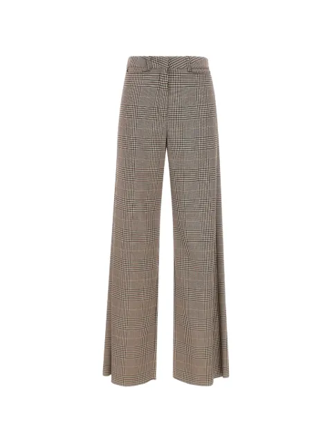 Marella check-pattern trousers Brown 2623136061200