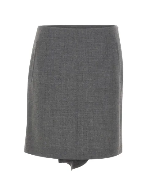 The Garment Grand Slip asymmetric-hem mini skirt Grey 22475