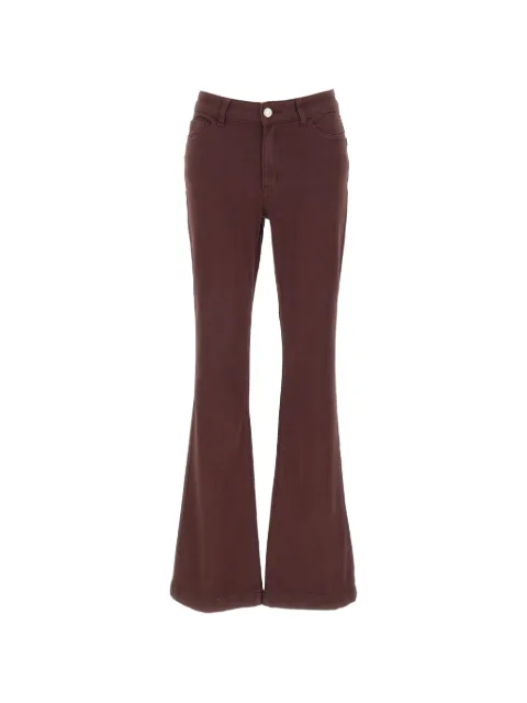 ELENA MIRÒ flare-leg five-pocket jeans Red P700G000435N039