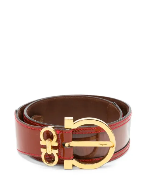 Ferragamo Pre-Owned 1980s Gancini buckle belt Red SF350COL