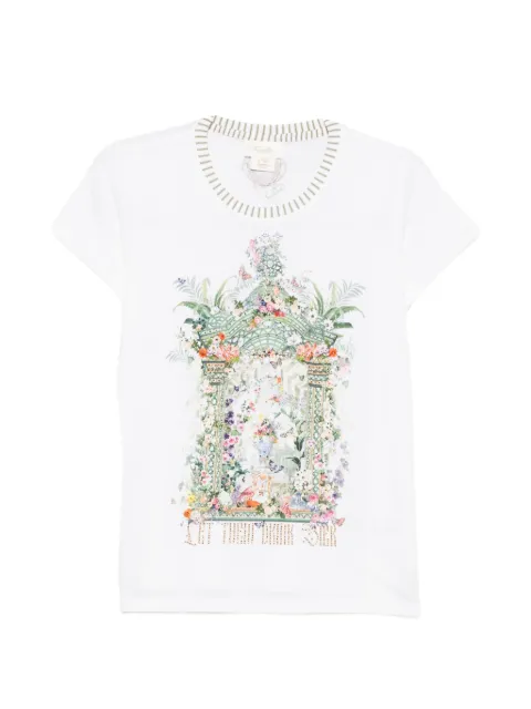 Camilla graphic-print organic-cotton T-shirt White 00044565ARTEMPRE